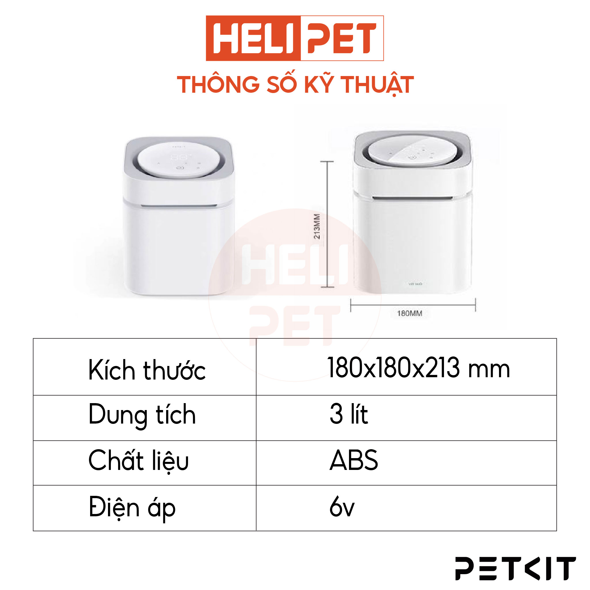 Máy Khử Mùi, Diệt Khuẩn Thông Minh Petkit Air MagiCube Kết Nối App- HeLiPet