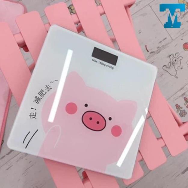 Cân Điện Tử Sức Khỏe Hình Chú Heo Xinh Xắn-