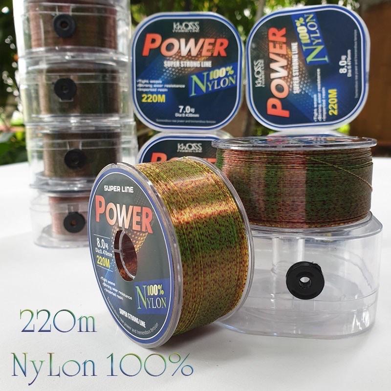 Cước Câu Cá Tàng Hình Dây Câu Cá 100% Nylon Super Power sợi cước khoẻ tải cá lớn