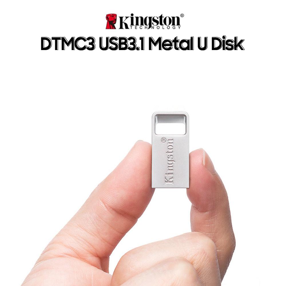 Ổ đĩa kim lọai Kingston DTMC3 64GB USB 3.1/flash USB di động chống va đập,chống mài mòn đĩa U lên đến 100MB / giây tốc độ đọc 64GB