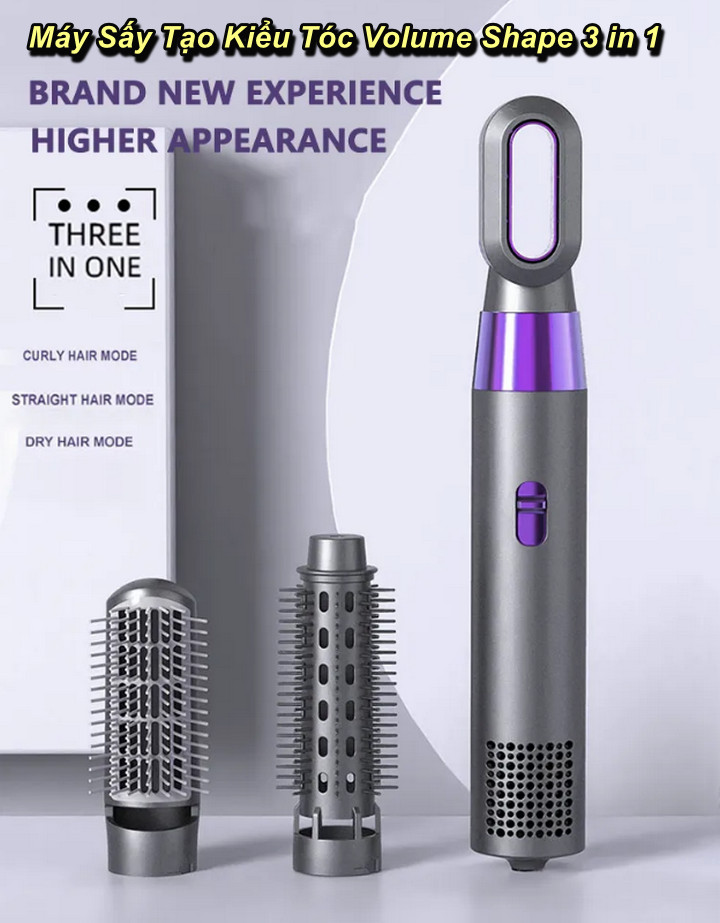 Máy Sấy Tạo Kiểu Tóc Volume Shape 3 in 1 - Home and Garden