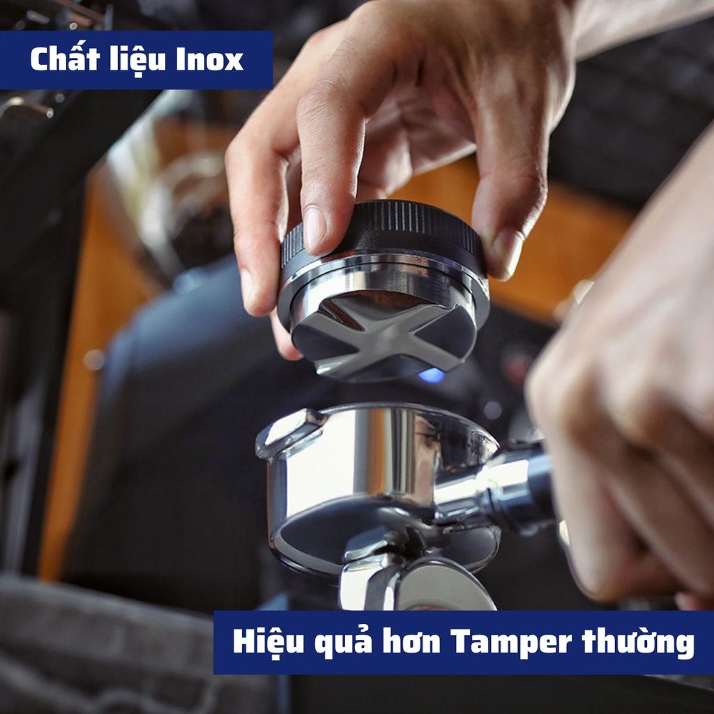 OCD Tamper 51mm tay nén dụng cụ nén cà phê 3 lưỡi pha Espresso cafe Arabica Inox cao cấp đường kính 51-53-58mm