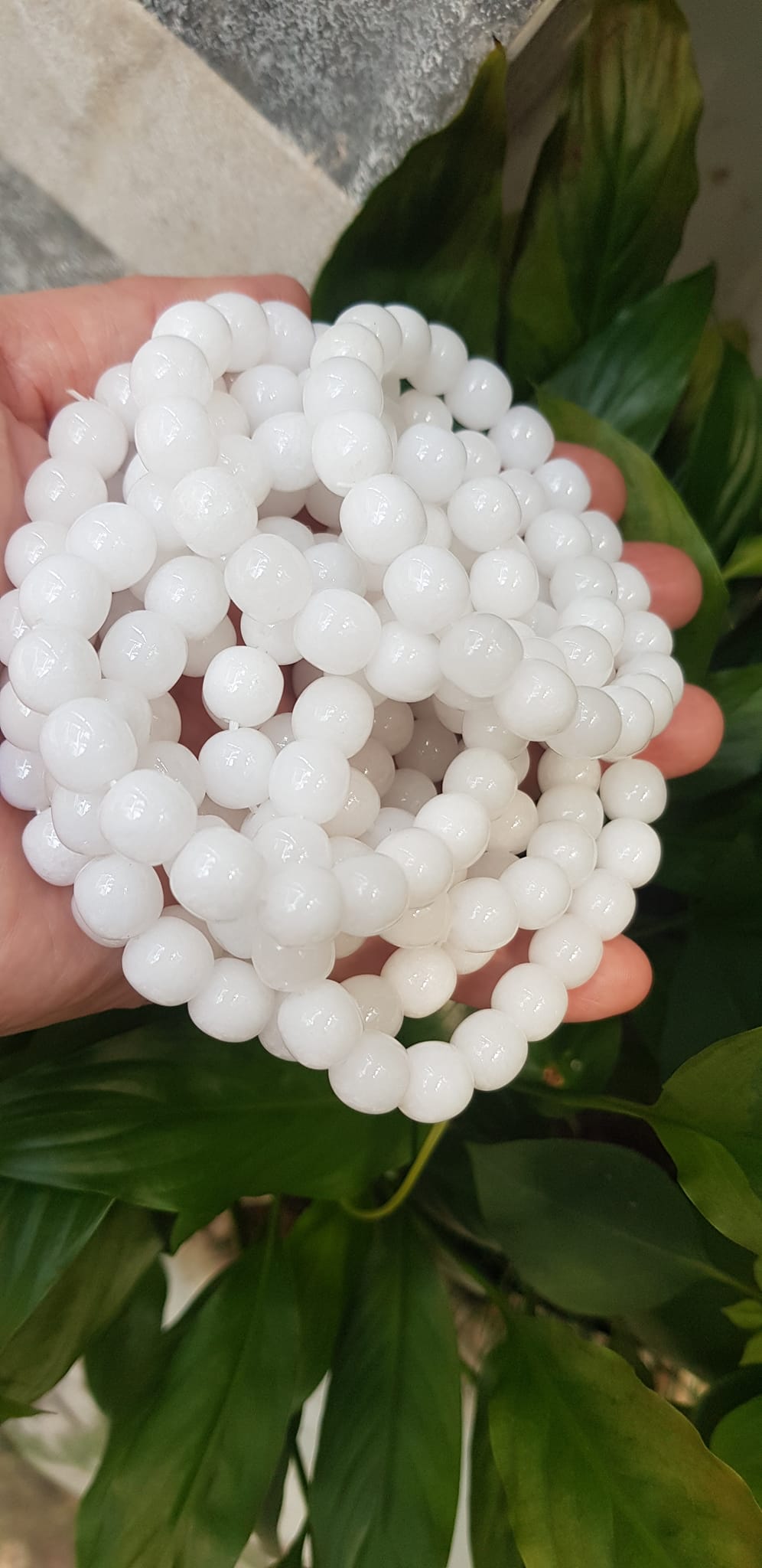 Vòng Tay Nữ Đá Ngọc Hoà Điền TRẮNG bầu Tự Nhiên Size 9li5 đẹp Màu Trắng sáng Nữ mệnh Kim Thủy Mang năng lượng tích cực may mắn tài lộc tốt công việc đeo đẹp xinh tay ạ