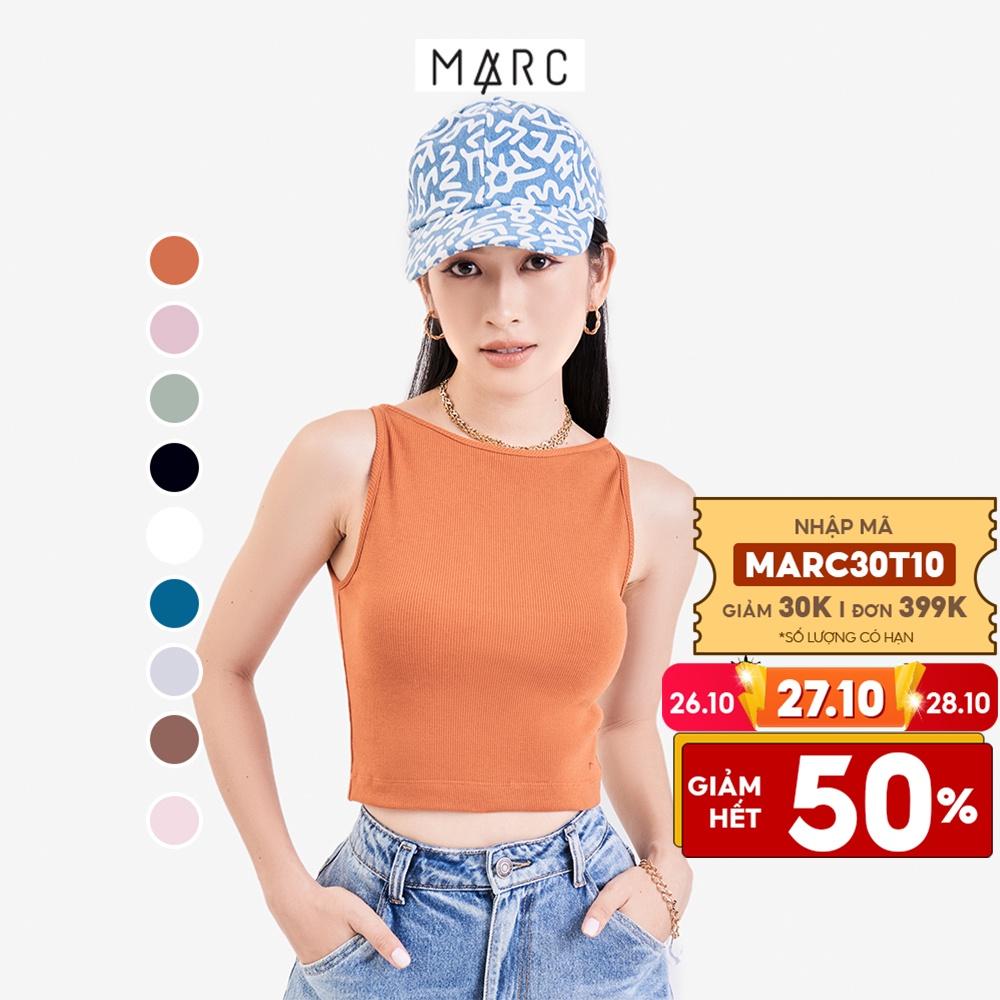 Áo thun croptop nữ MARC FASHION 3 lỗ cổ thuyền FALH061722