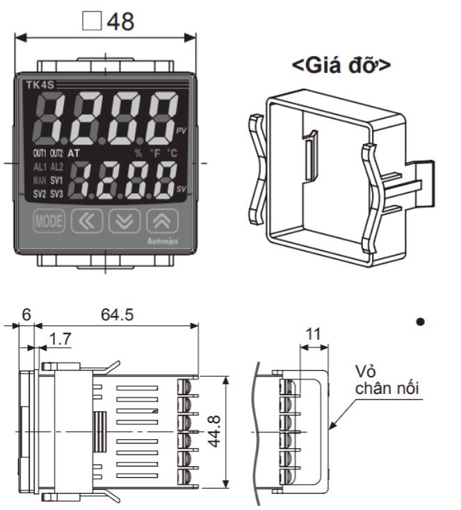 ĐIỀU KHIỂN NHIỆT ĐỘ TK4S-B4CR
