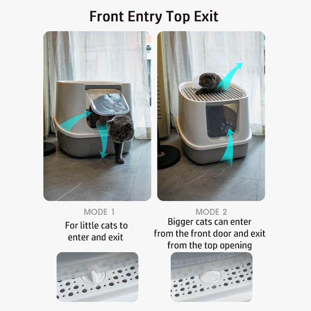 Nhà Vệ Sinh Có Nắp Đậy Cho Mèo