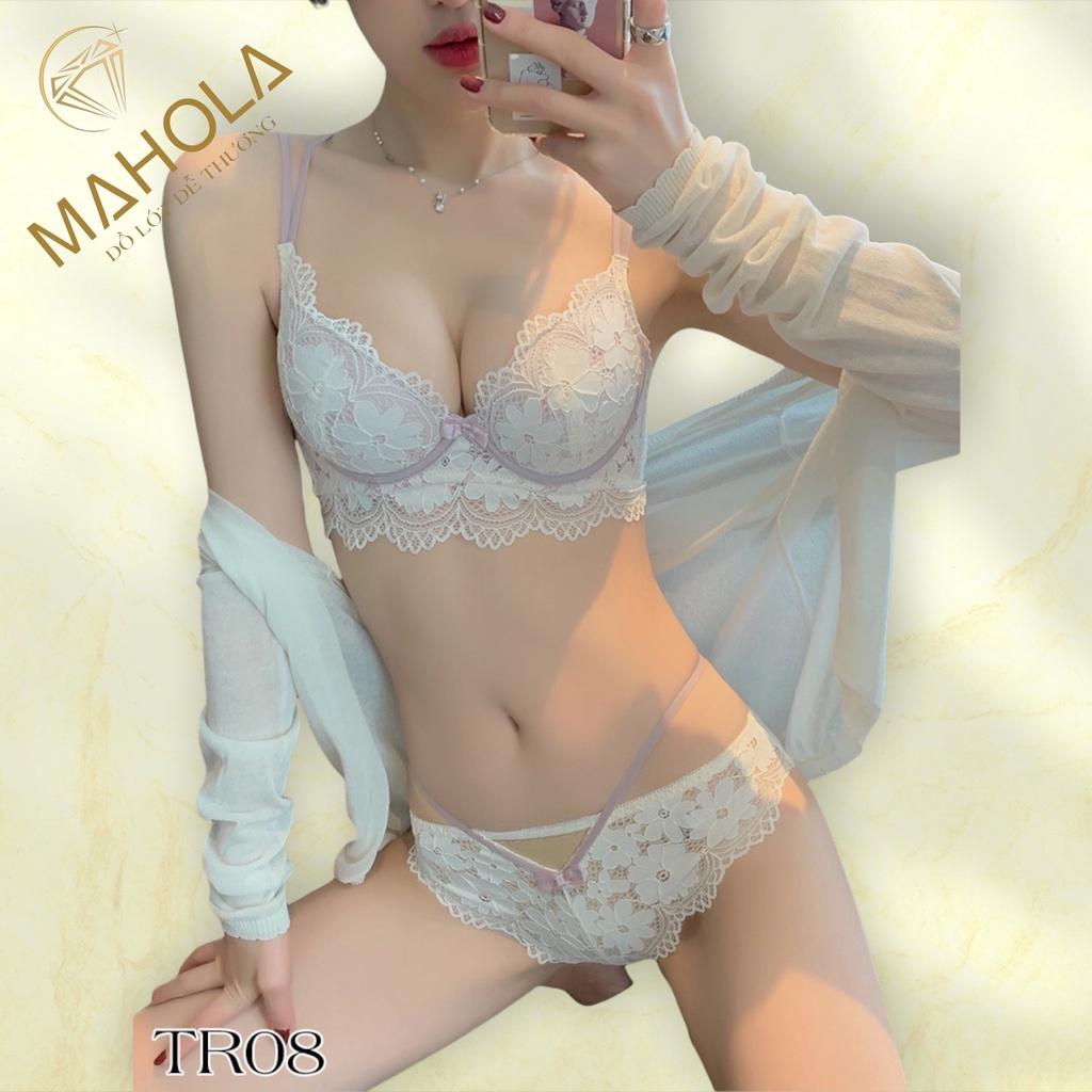 Áo Lót Ren Mềm Mại Có Đệm Rời Mahola TR08