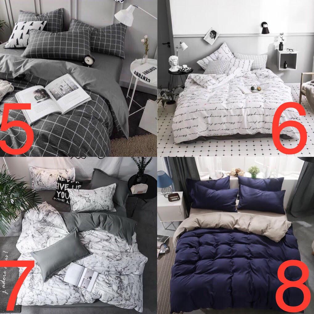 Bộ chăn ga gối phong cách Hàn Quốc hiện đại