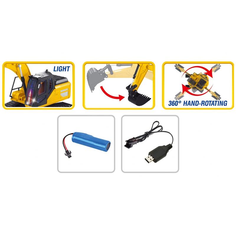Đồ Chơi Mô Hình Xe Xúc Gàu Điểu Khiển Từ Xa - Winka DK81266
