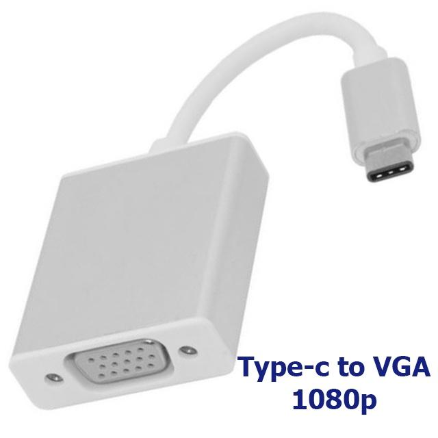 Usb Type-C To USB-C 1080p VGA USB 3.0, 3 trong 1, hỗ trợ SS MHL - Hồ Phạm