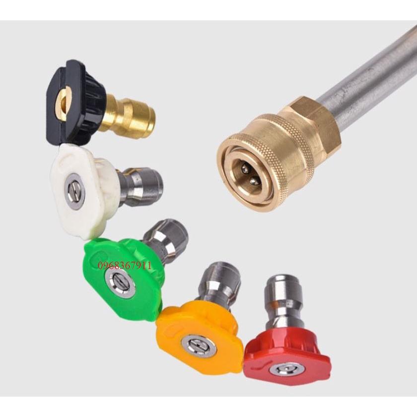 Bộ 5 béc phun máy rửa xe áp lực cao