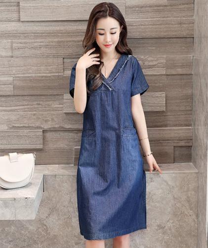 ĐẦM JEAN TAY CON PHONG CÁCH DJ_7830