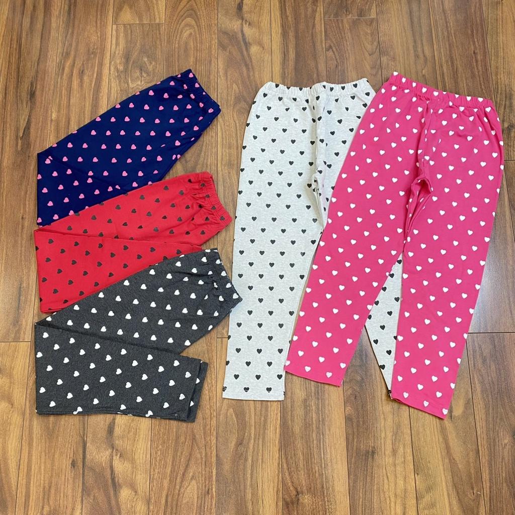 Quần thun dài, quần leggings ôm cho bé gái đi chơi đi học size 20-40kg chất cotton co giãn chuẩn form