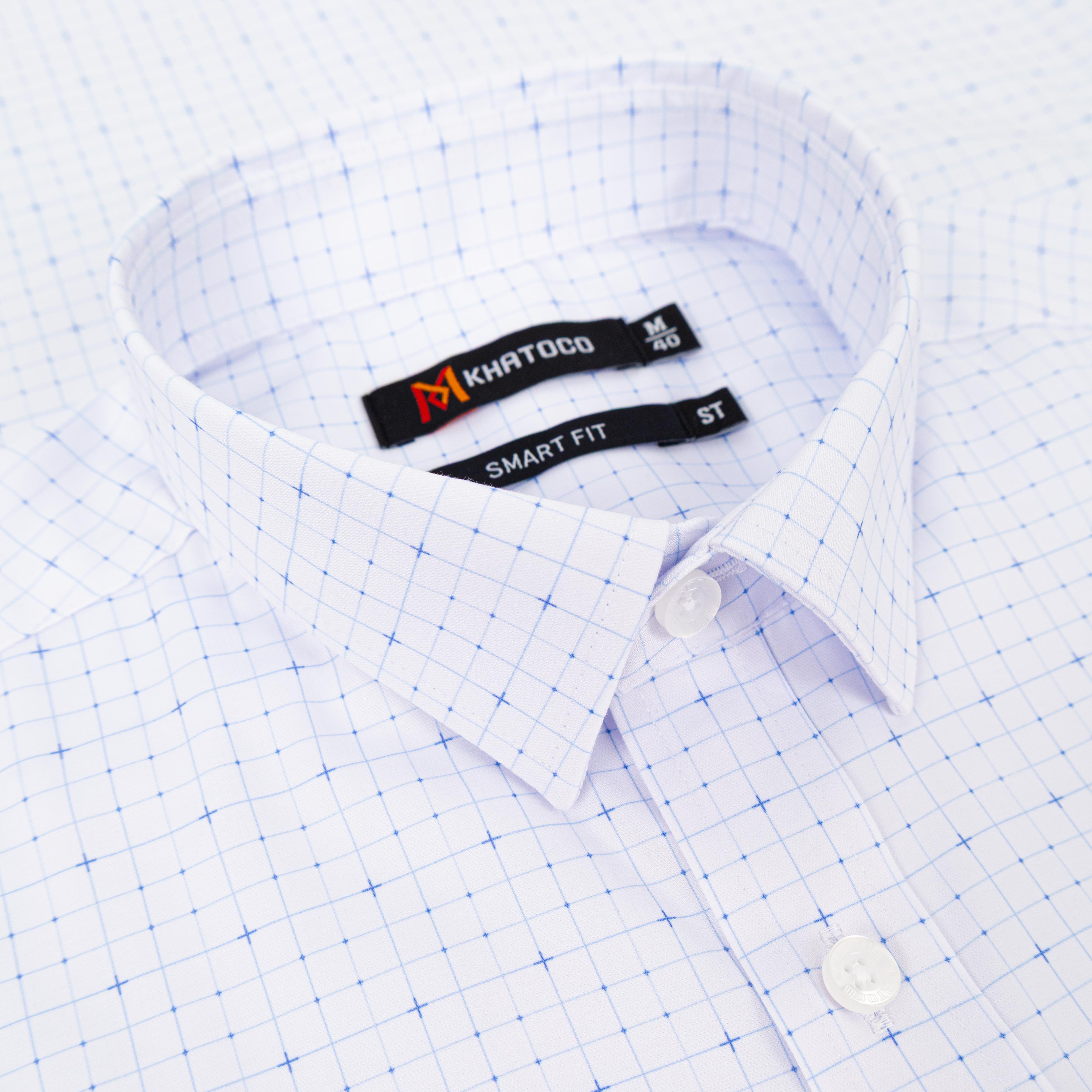 Áo sơ mi nam KHATOCO ngắn tay A1MN538S2-CNCR876-2711-N