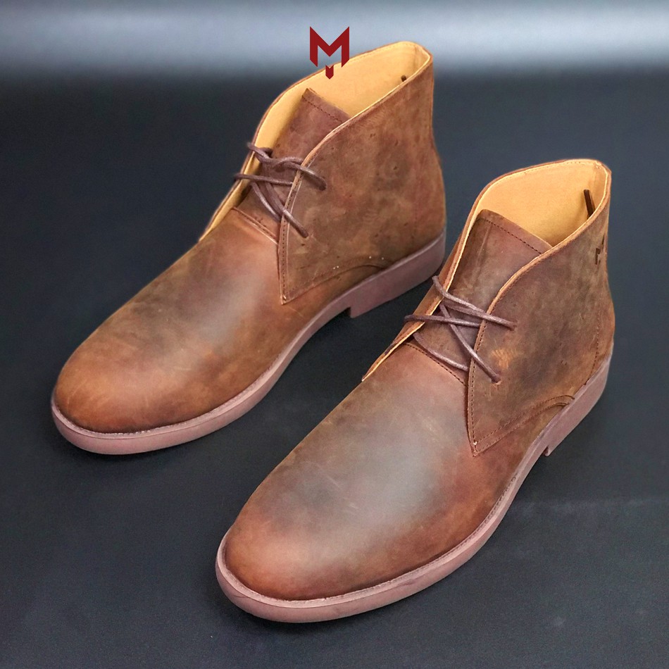 [ SIÊU PHẨM] Chukka Boots Da Sáp Ngựa Điên Còn Hơn Cả Boots