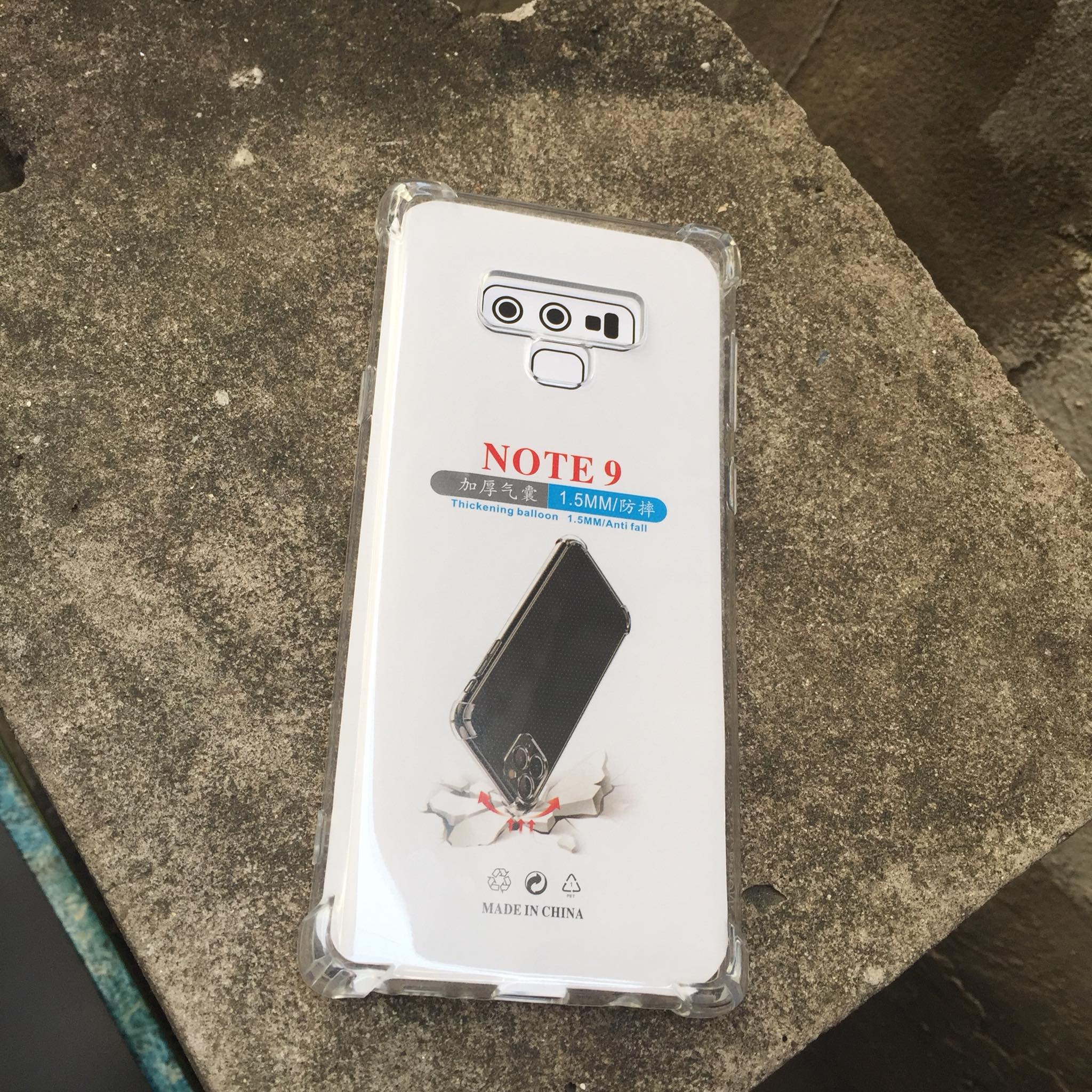 Ốp lưng silicon cho Samsung Galaxy Note 9 - chống sốc gờ cao 4 góc trong suốt