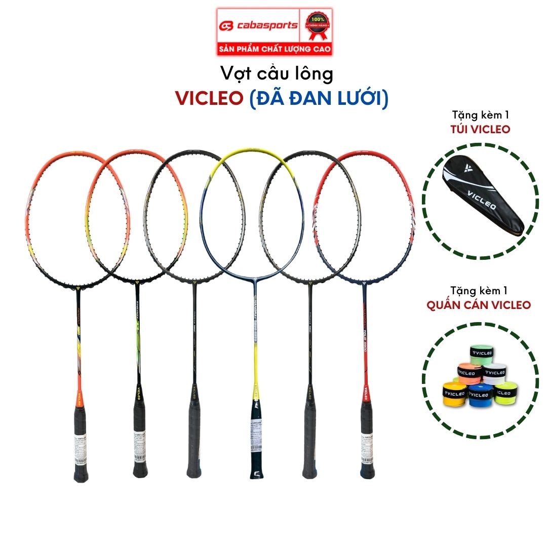 Vợt cầu lông Vicleo carbon công thủ toàn diện, vợt cầu lông đơn siêu nhẹ giá rẻ