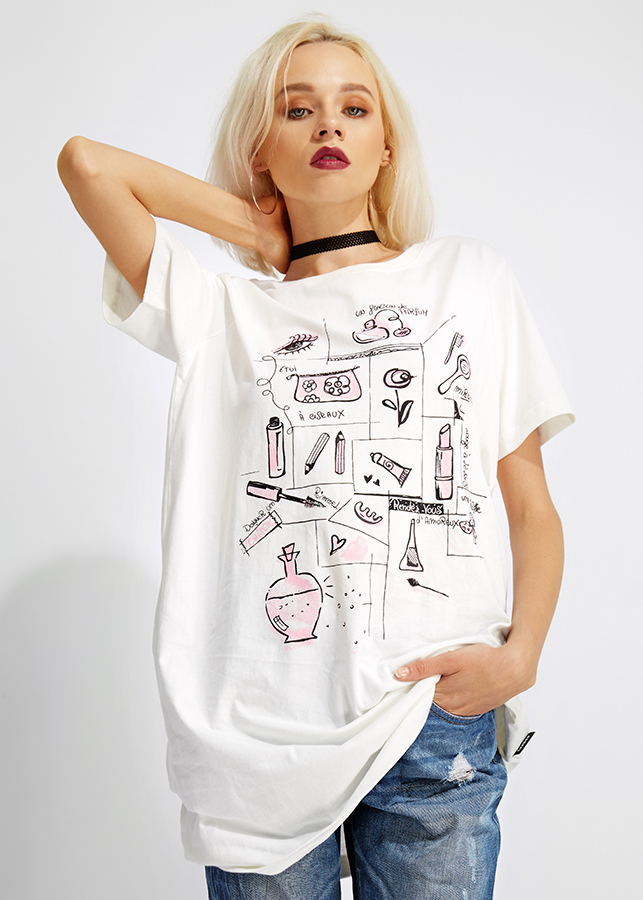 Đầm Thun Form Suông Lady Beauty - Kem