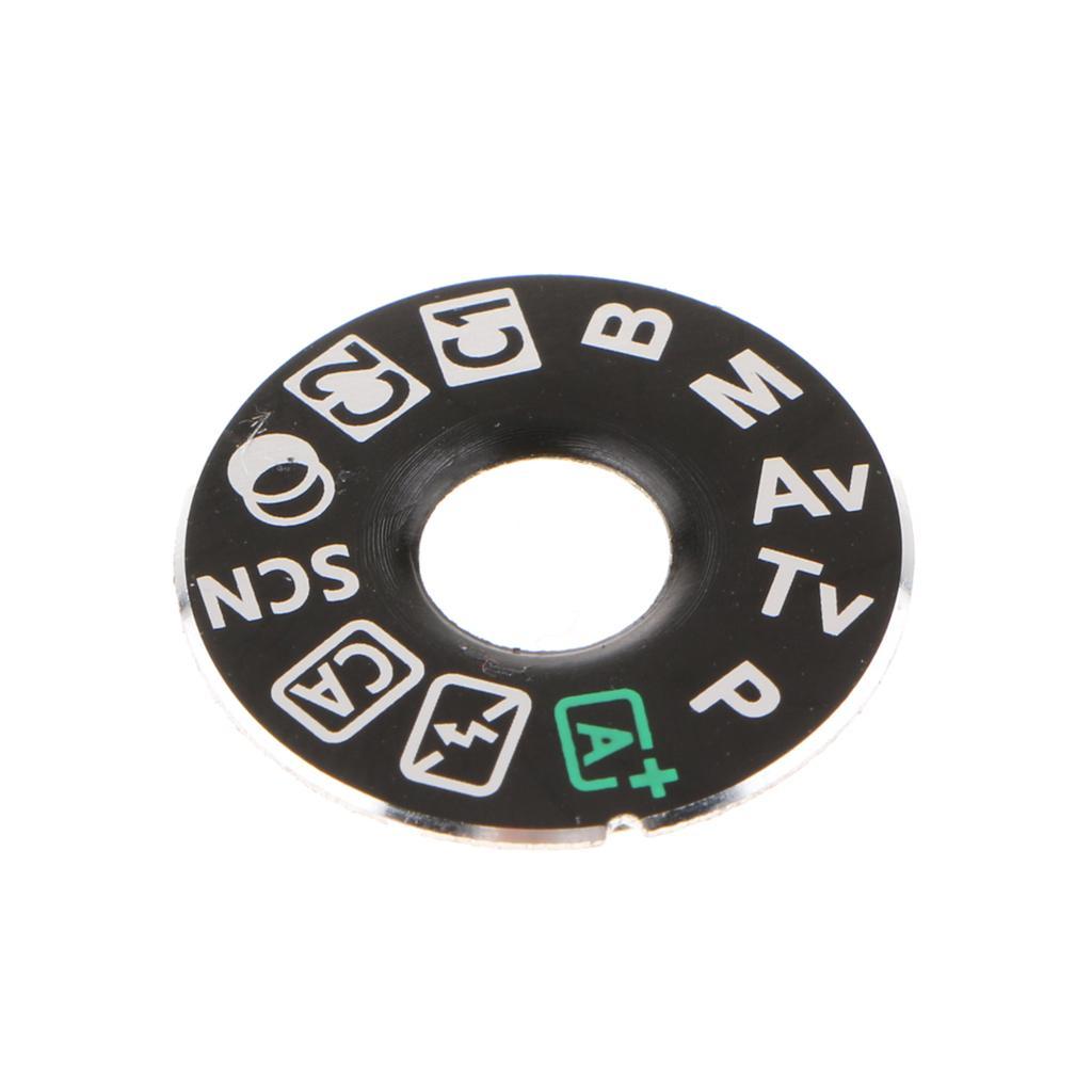 2x Top Cover Dial Mode Plate Button Label Repair Part for Canon EOS 80D/5D2