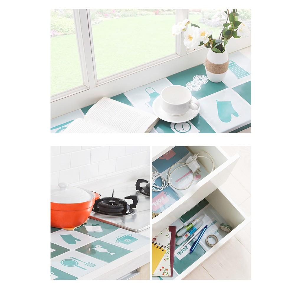 Miếng Giấy, Tấm Decal trang trí tráng nhôm dán tường nhà bếp cách nhiệt đa năng 75*45cm _HL011