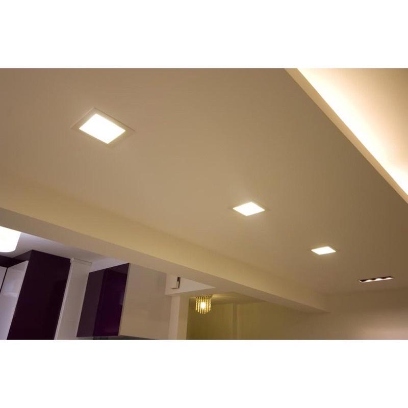 Đèn ốp trần mâm nổi 6w 12w 18w 24w, đèn led ốp tường thạch cao