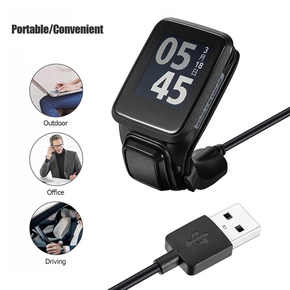 Dữ liệu dây cáp sạc dữ liệu USB Sync CLIP Sạc USB cho TomTom 2 3 Runner Golfer GPS Watch Smart Dropshipping