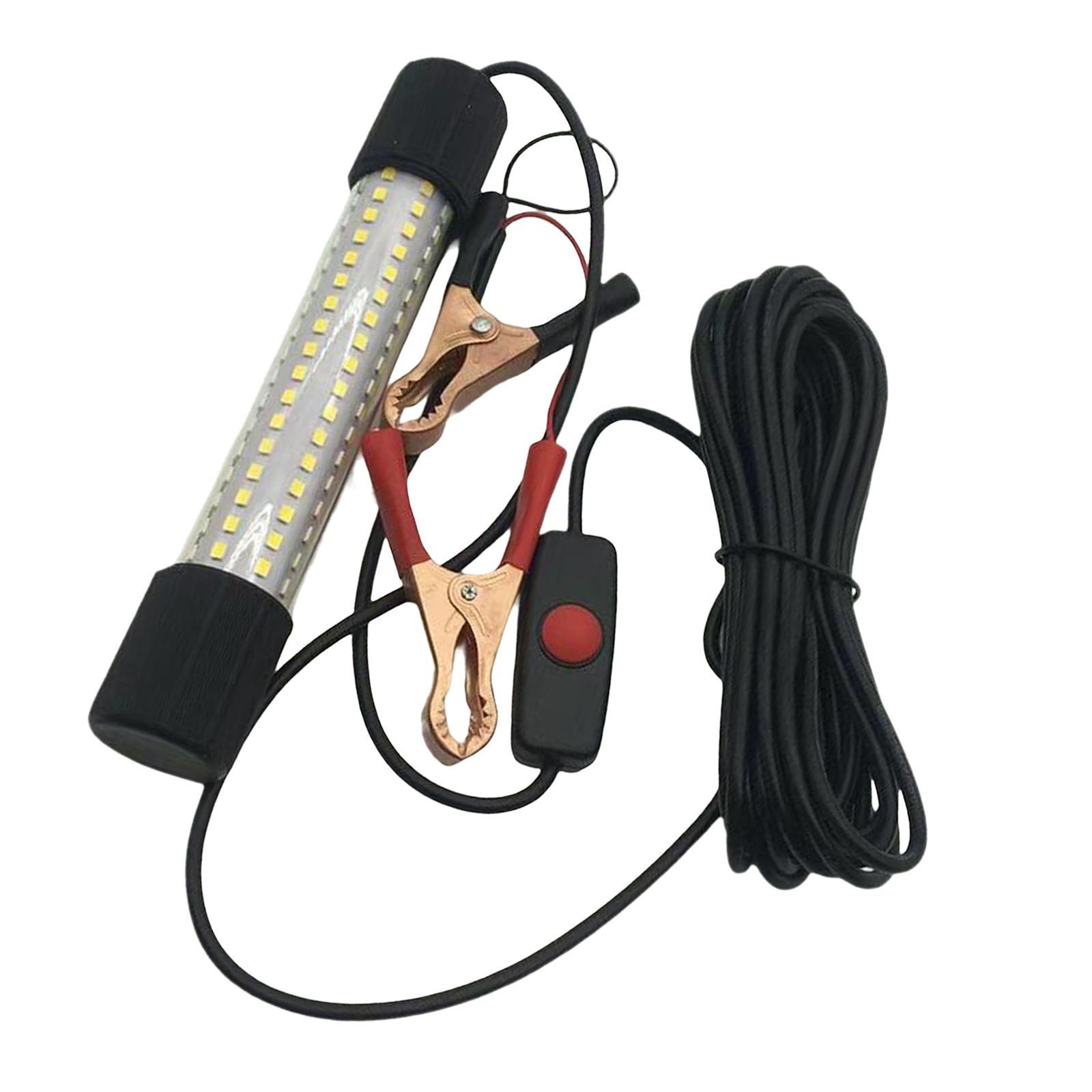 Aluminum LED Submersible Fishing Light Underwater Lamp Night Fishing