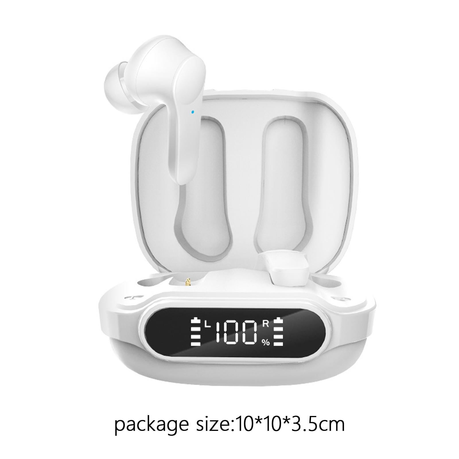 V5.1 Wireless Headphones HiFi Sound Dual Modes Semi in Ear for Sports