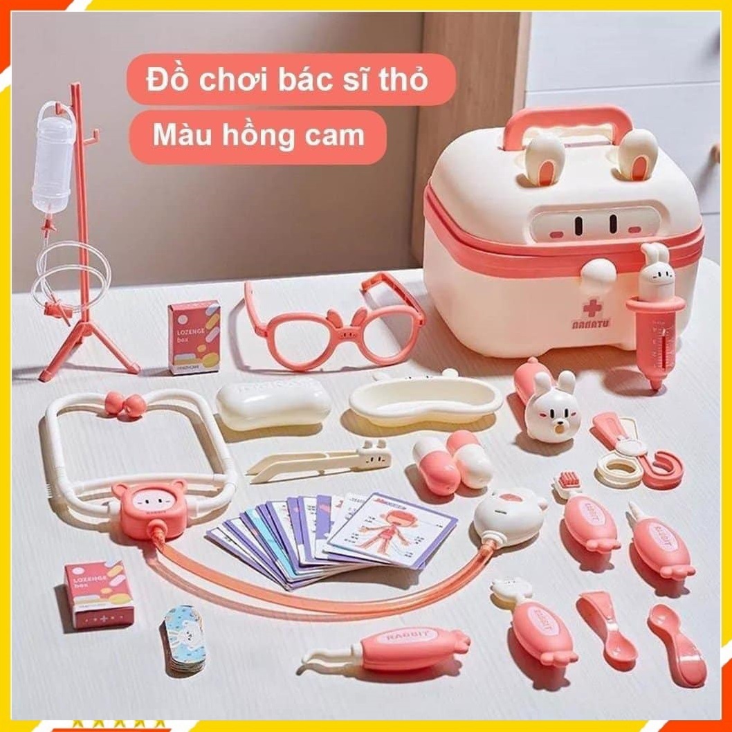 Đồ Chơi Bác Sĩ Cho Bé 36 Chi Tiết Mẫu Mới Có Đèn Và Hiệu Ứng Âm Thanh Như Thật Cho Bé Tập Làm Bác Sĩ, Y Tá - Đồ Chơi Trẻ Em HT SYS