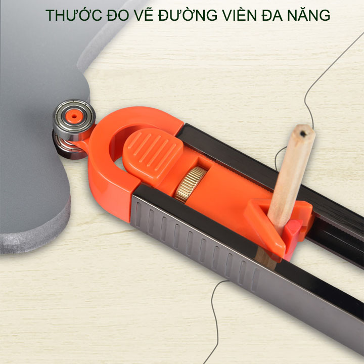 Thước vẽ sao chép hình góc cạnh thông minh thế hệ mới, dùng lấy nét cắt gạch ốp lát tiện dụng (màu ngẫu nhiên)