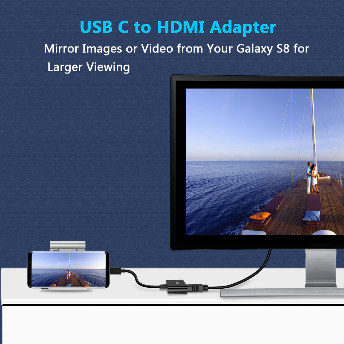 HUB Chuyển Đổi 2 Cổng USB Type C To HDMI 4K 60Hz CHOETECH HUB-M03 - Hàng Chính Hãng