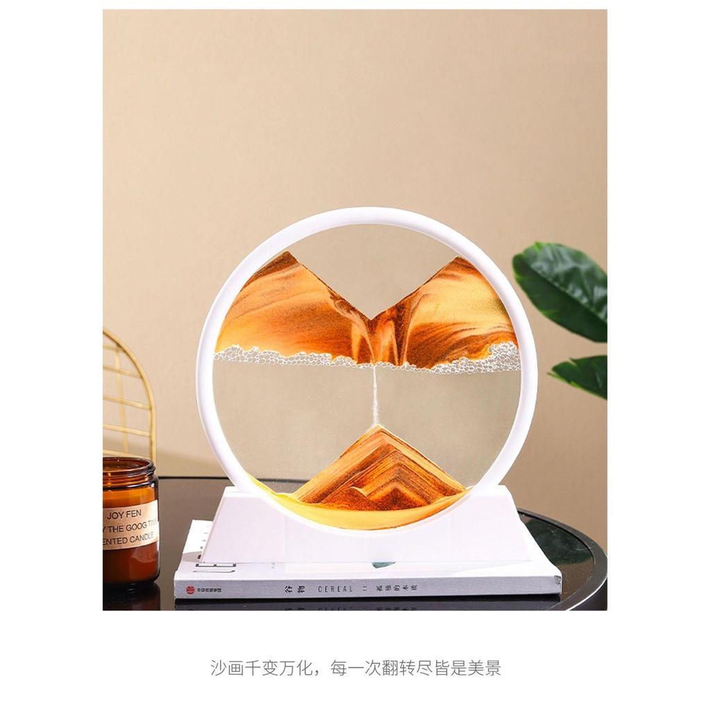 Tranh cát chảy 3D sáng tạo - Tranh cát giải nén để bàn Đếm ngược Trang Trí Nhà cửa - Quà lưu niệm'