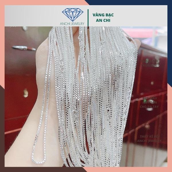 Vòng cổ nam, Dây chuyền nữ,bạc ta nguyên chất S99% bản 3 li nam tính,An chi jewelry