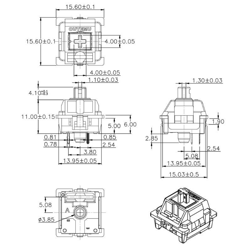 Bàn Phím Cơ Outemu 3pin Chuyên Dụng Chất Lượng Cao