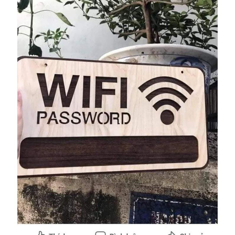 Bảng Thông Tin Wifi Bằng Gỗ Decor Shop, Cửa Hàng