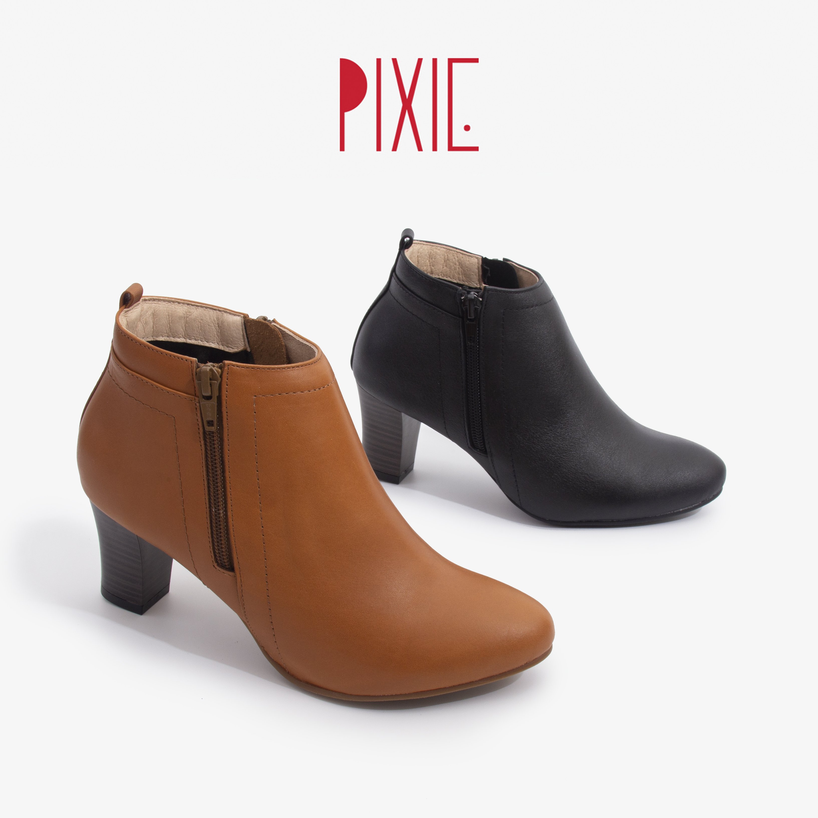 Giày Boot Nữ 6P Da Thật Pixie P039