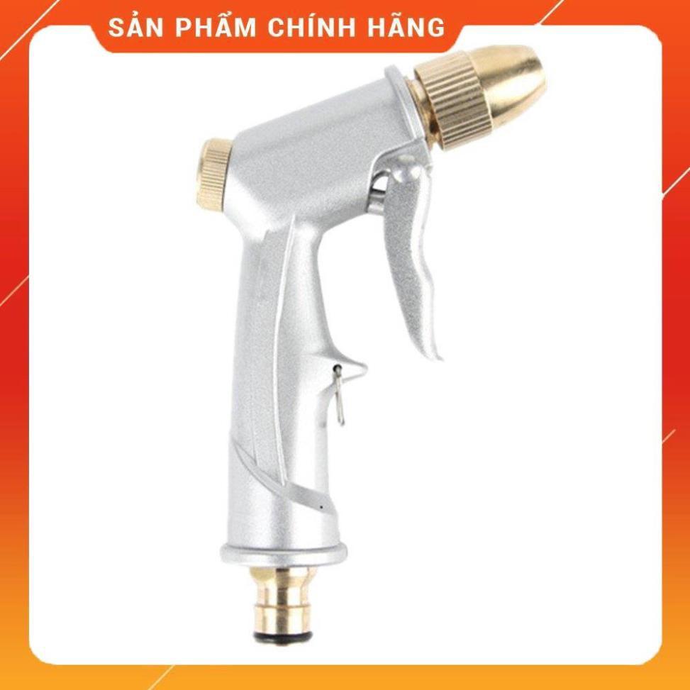 ️ Bộ dây vòi xịt nước rửa xe, tưới cây , tăng áp 3 lần, loại 7m, 10m 206701 đầu đồng, cút,nối vàng