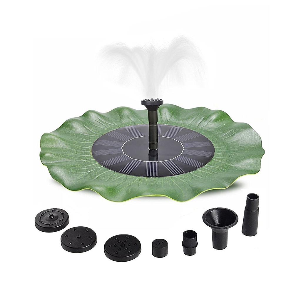 3 Types Floating Solar Powered Fountain Pond Water Pump Garden Bird Bath Tank Decor