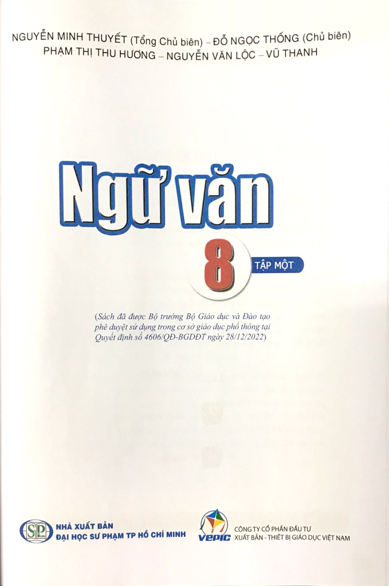 Sách Ngữ Văn Lớp 8 Tập 1 - Bộ Cánh Diều