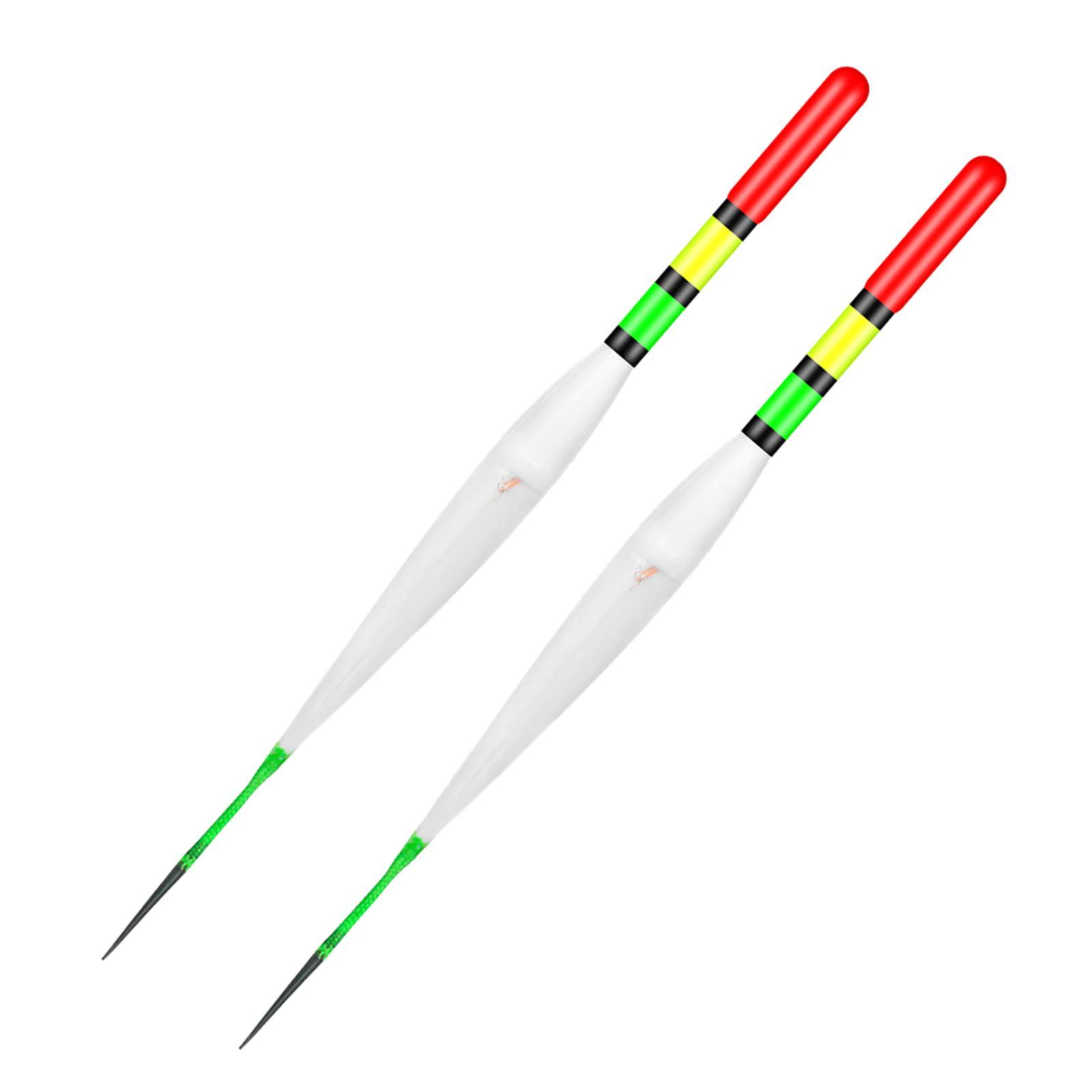 2x Night Fishing LED Floats, Fish Float Bobber Tackle Smart Luminous Fishing Buoy, Light up Bobbers Bite Reminder Alarm Electric Fishing Float