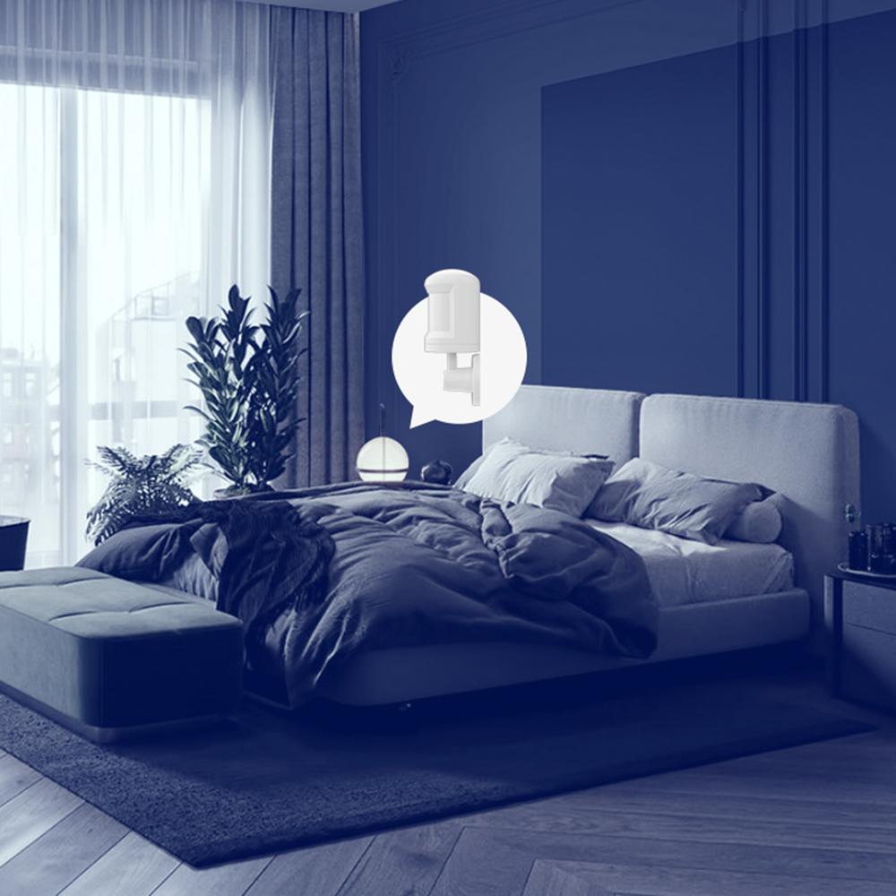 Cảm biến chuyển động thông minh, khoảng cách phát hiện 7M và góc nhìn 150. Đế xoay 360 độ, sử dụng tiện lợi và linh hoạt hơn