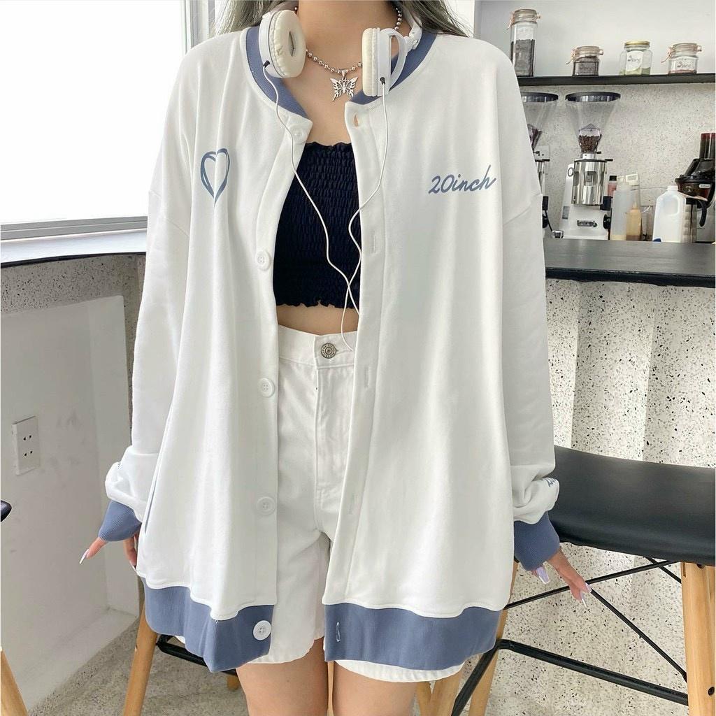 Áo Cardigan THÊU TIM NAM NỮ Unisex, ÁO KHOÁC NỈ,ÁO HOODIE NỮ