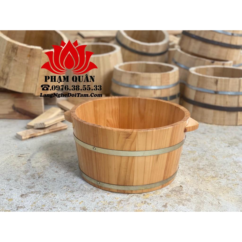 Chậu gỗ ngâm chân,bồn gỗ ngâm chân gỗ thông,thùng gỗ ngâm chân cam kết không đúng hình trả lại
