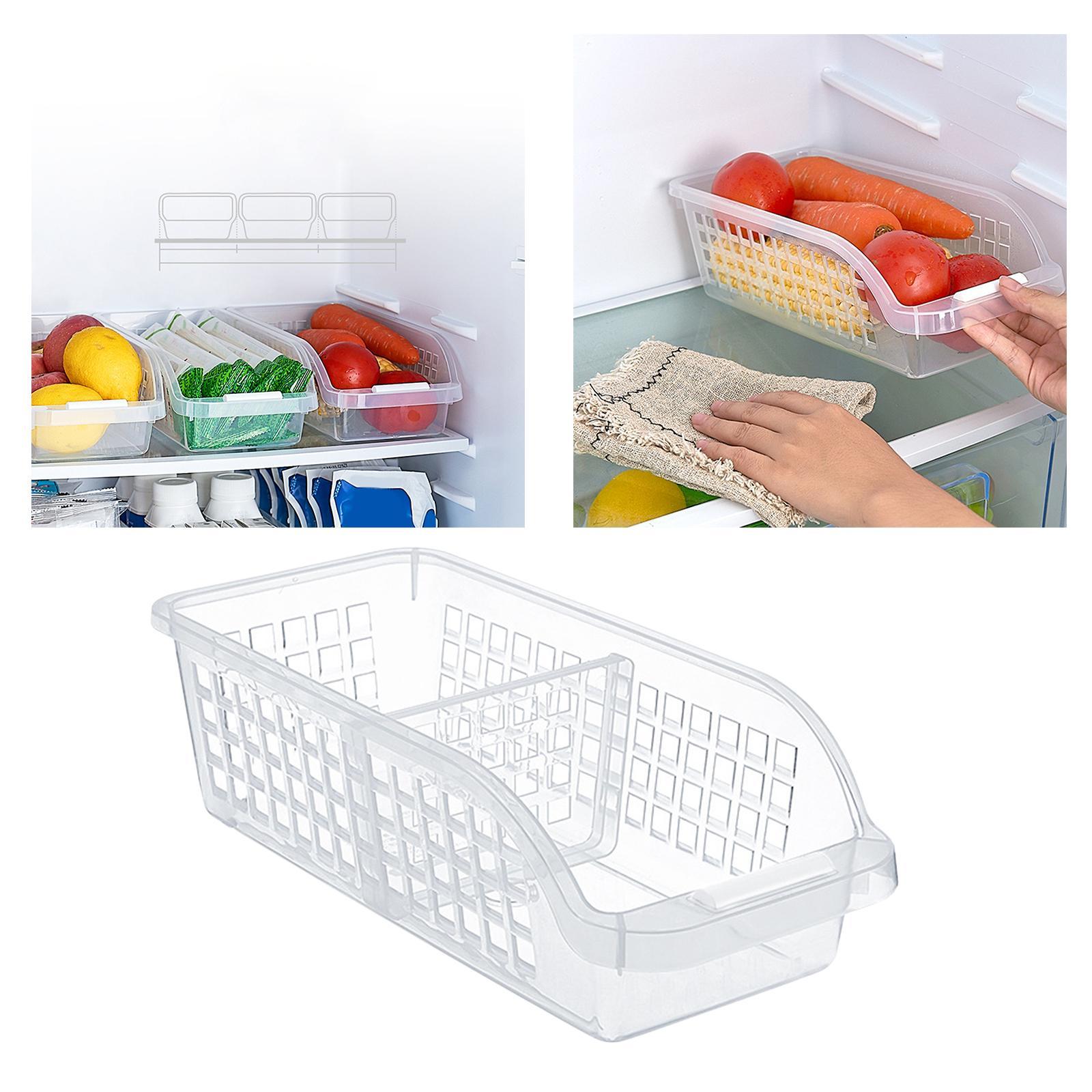 Refrigerator Organizer Storage Box Food Container for Fridge, Freezer Pantry