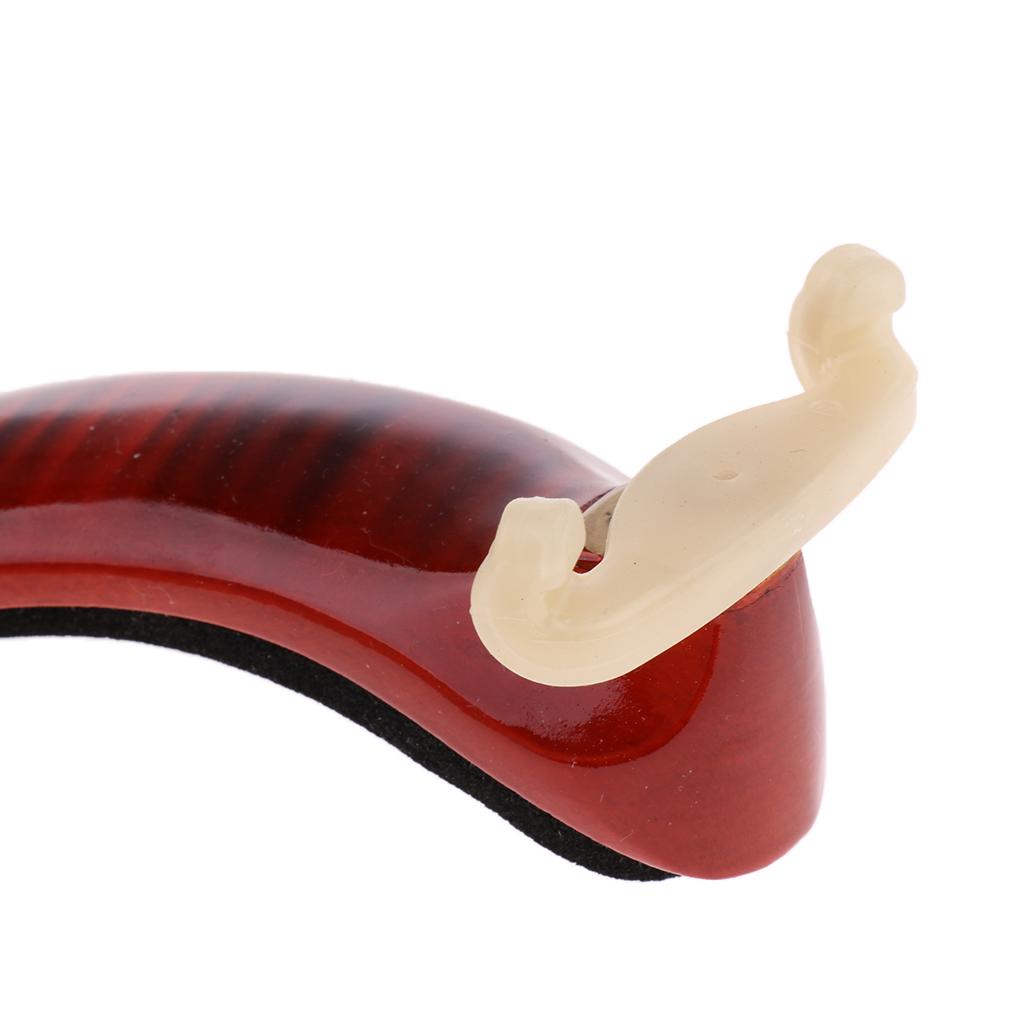 Wooden Violin Fiddle Replacement Shoulder Rest for 4/4 3/4 Scale Violin
