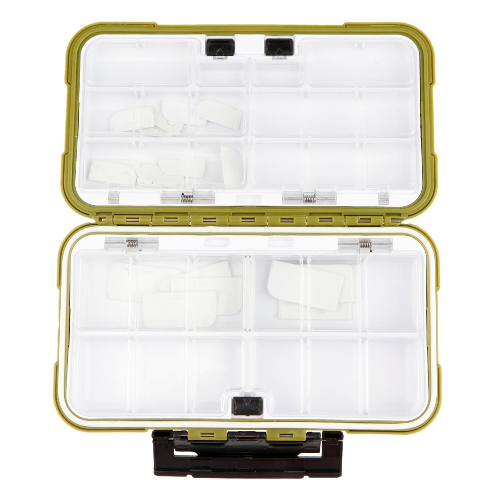 Plastic Fishing Hooks Lures Bait Tackle Storage Organizer Box Case