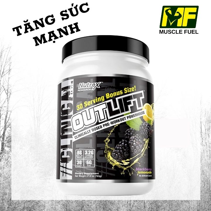 Thực phẩm bổ sung Nutrex Outlift Pre-Workout (765g/hộp)