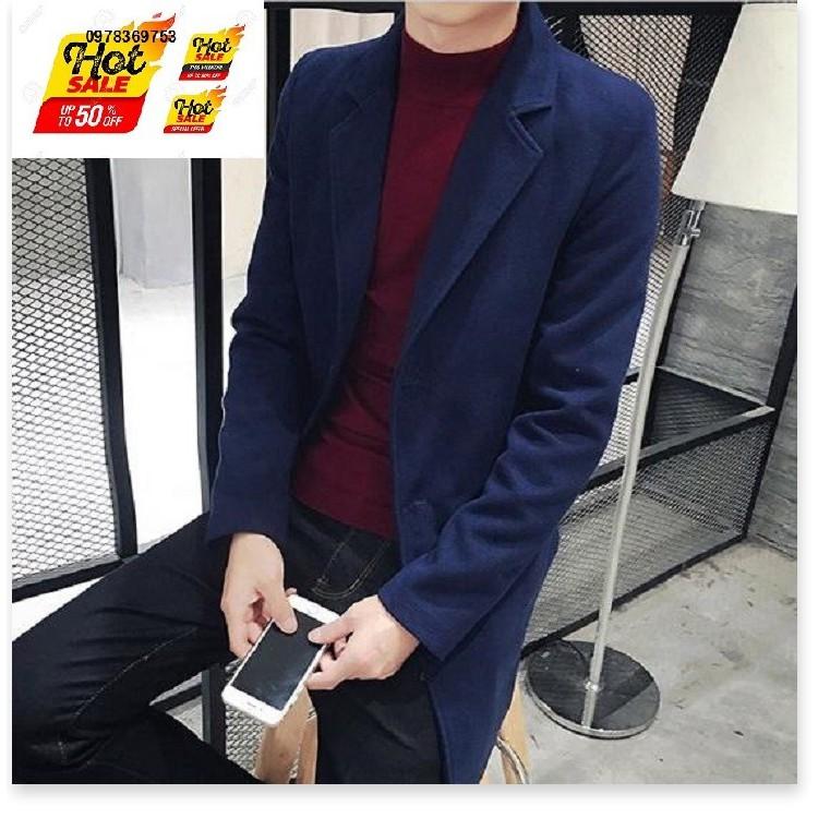 Áo Khoác Nam Dạ Mùa Đông Ấm Áp