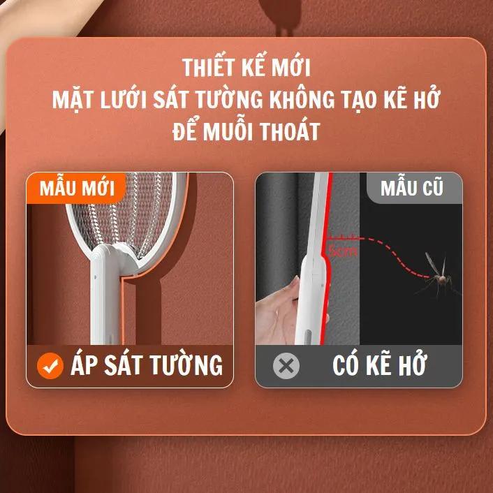 VỢT MUỖI GẤP GỌN THÔNG MINH 2 CHẾ ĐỘ BẮT MUỖI