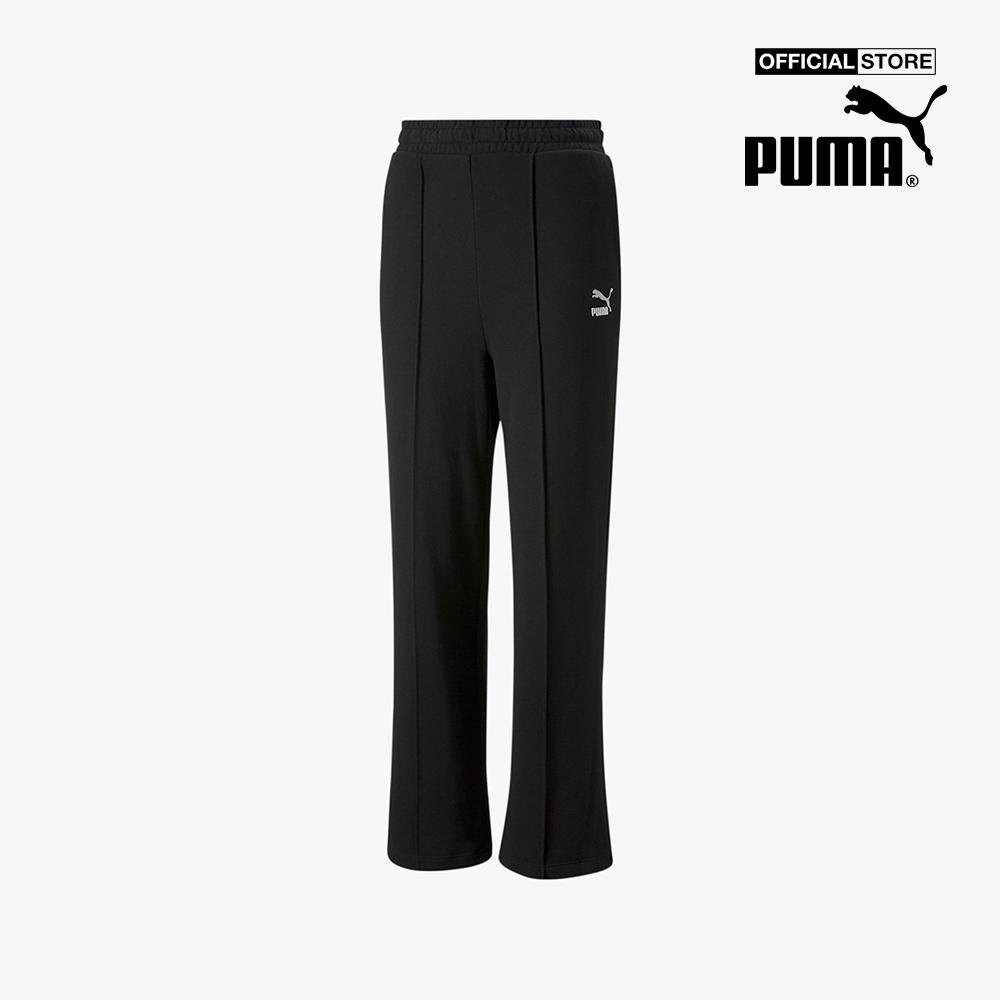 PUMA - Quần dài thể thao nữ phom suông Classics Straight 535686-01